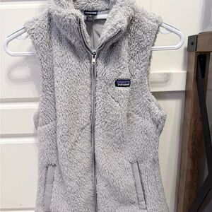 Patagonia Light Gray Sherpa Vest